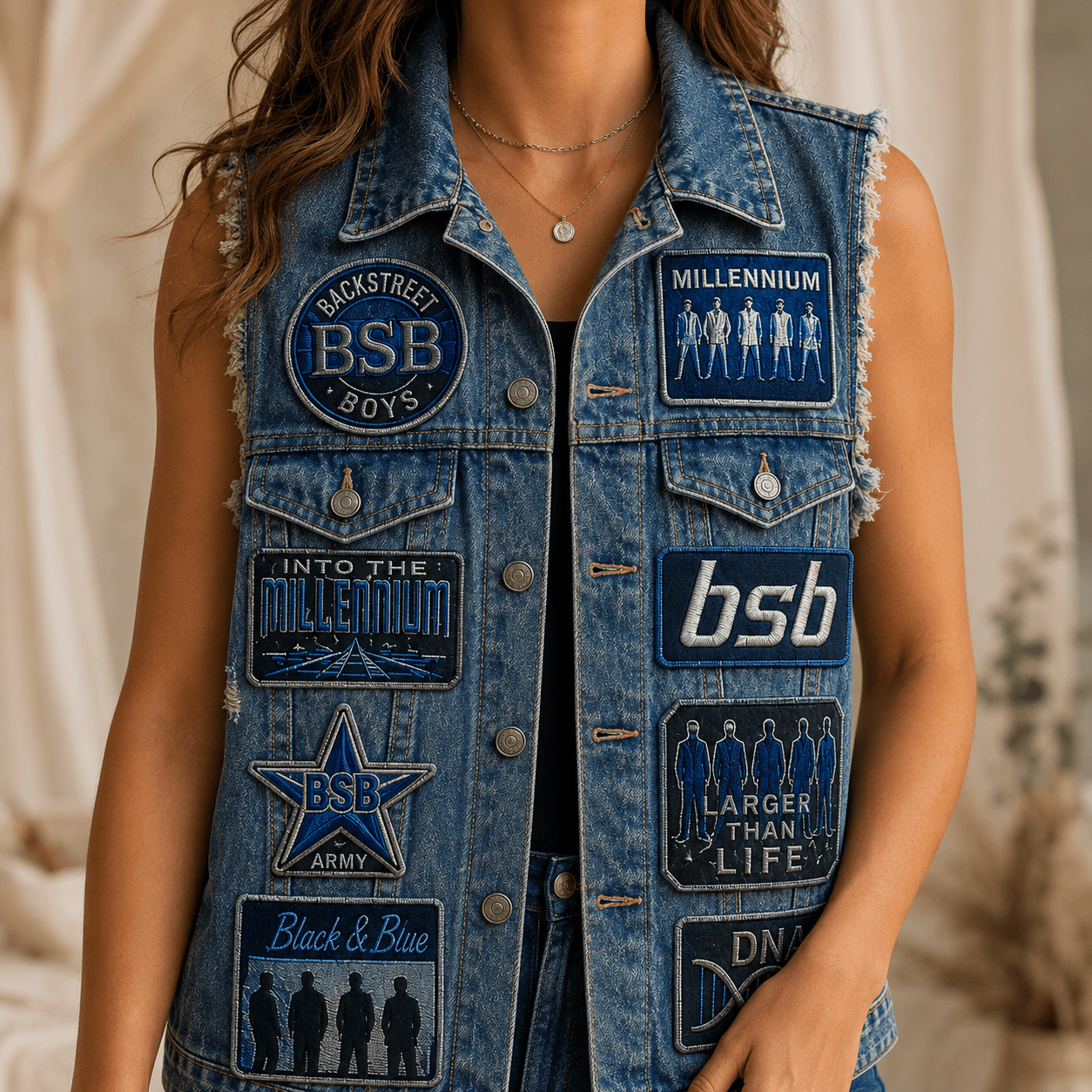 BSB PREMIUM DENIM VEST NVH