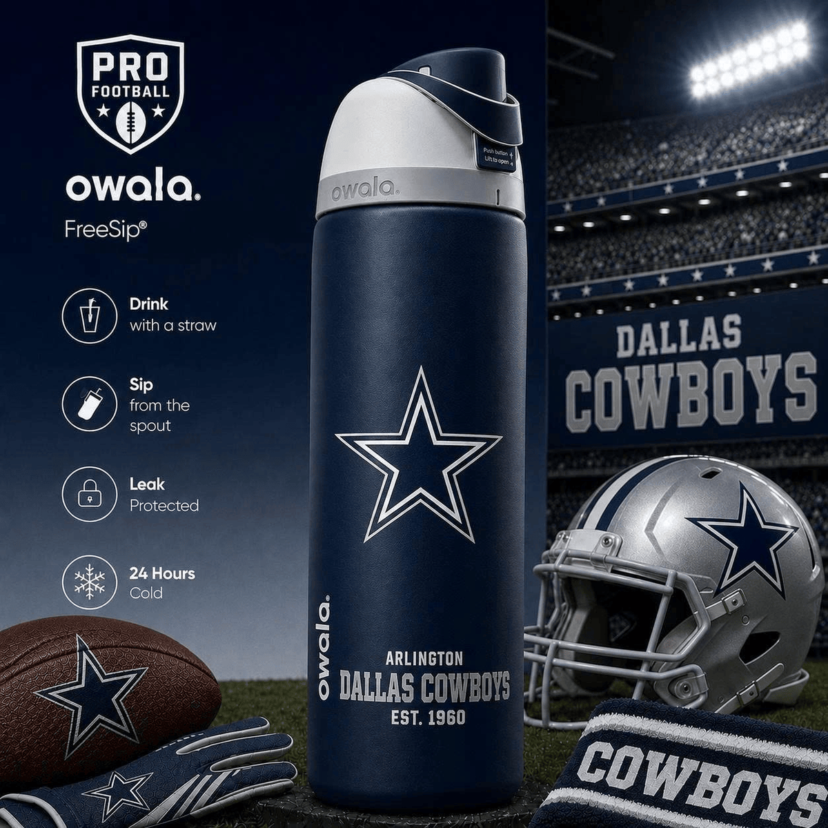 DLCB Owala Water Bottle NHVH