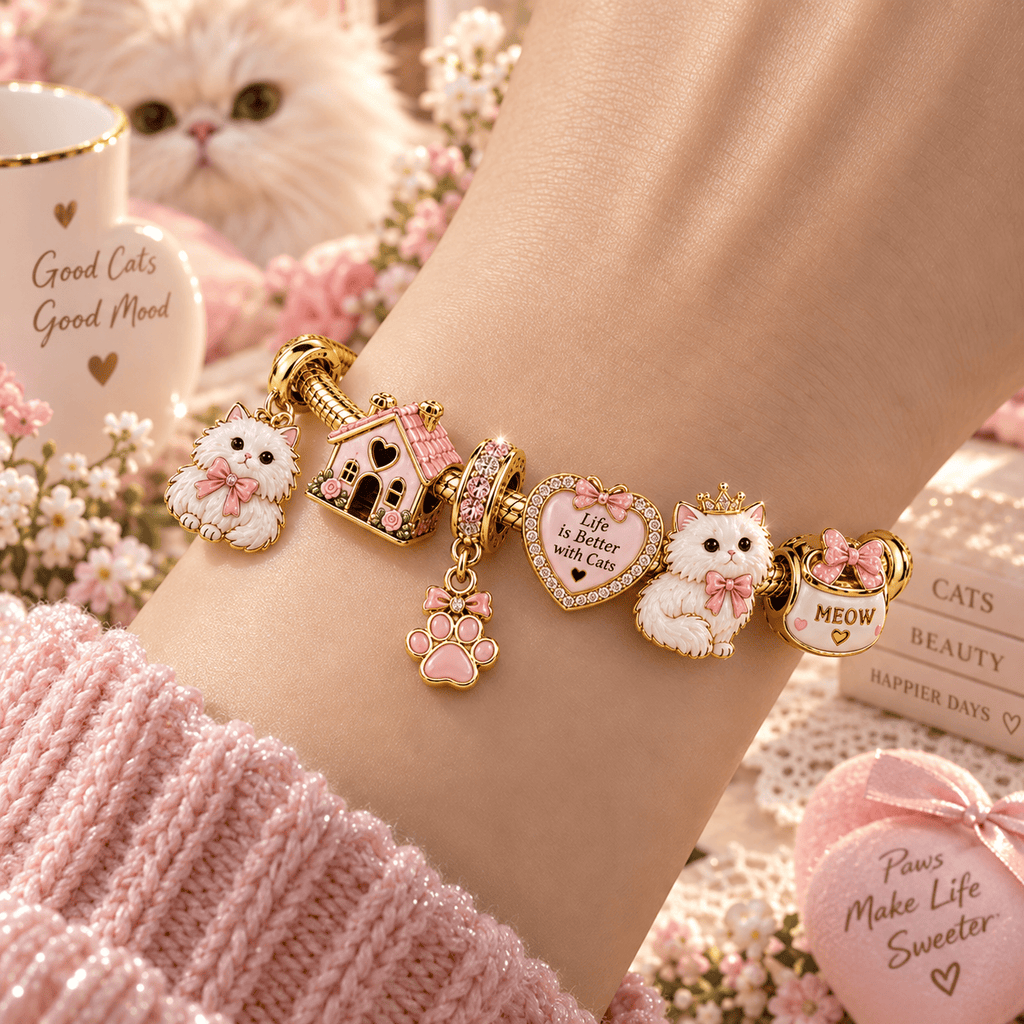 PSA Gold Charm Bracelet Set PTT