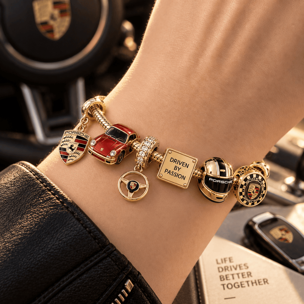 PSC Gold Charm Bracelet Set PTT