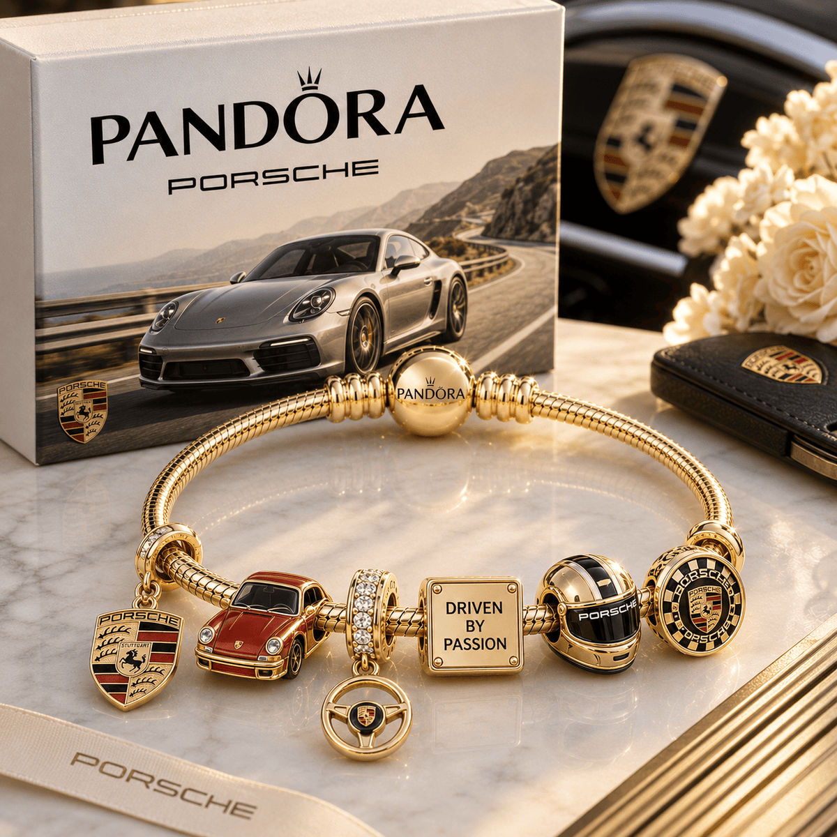 PSC Gold Charm Bracelet Set PTT