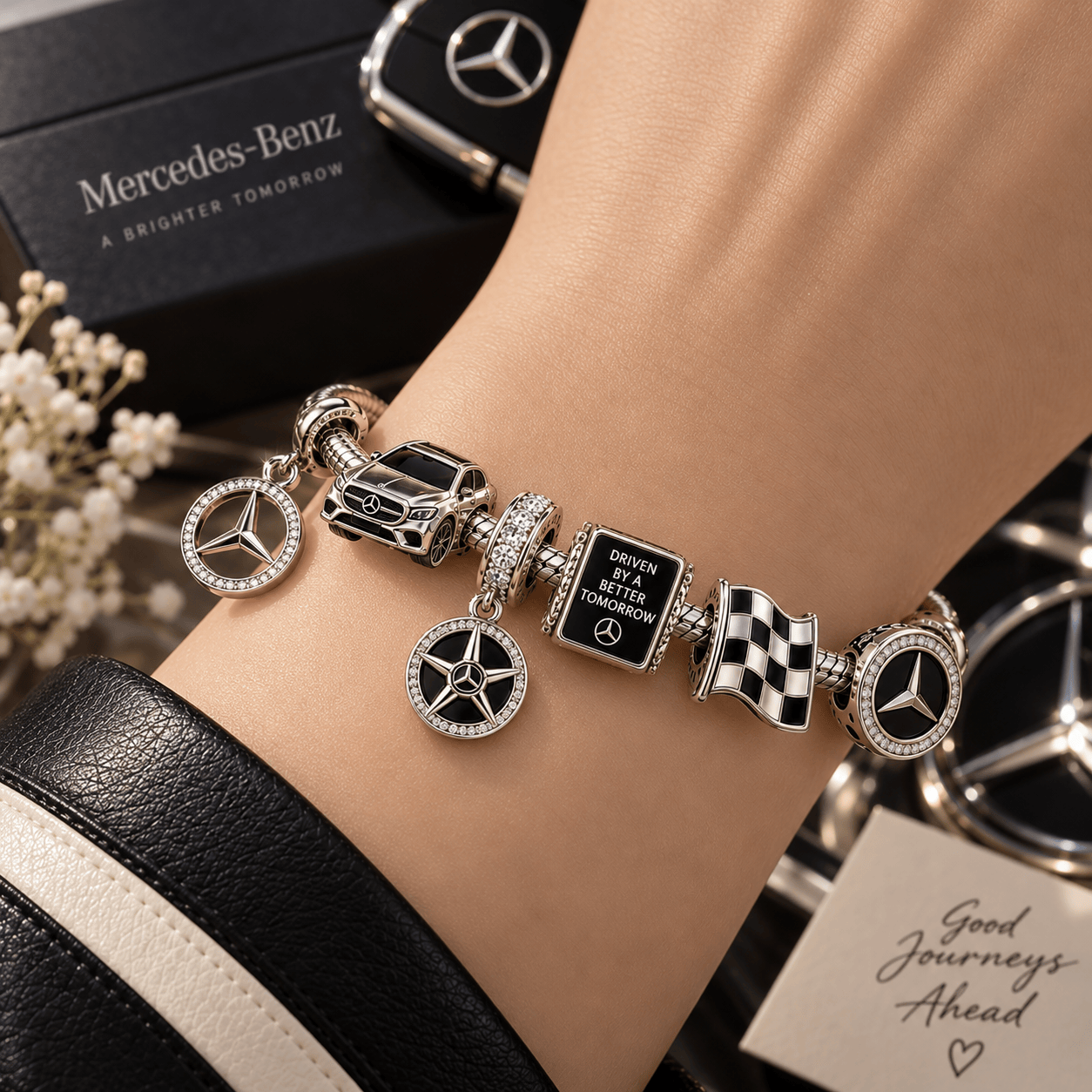 MCD Sliver Charm Bracelet Set PTT