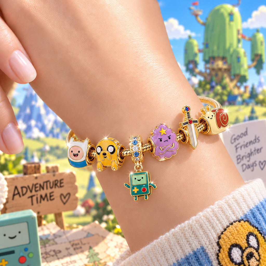 AVTT Gold Charm Bracelet Set VTH