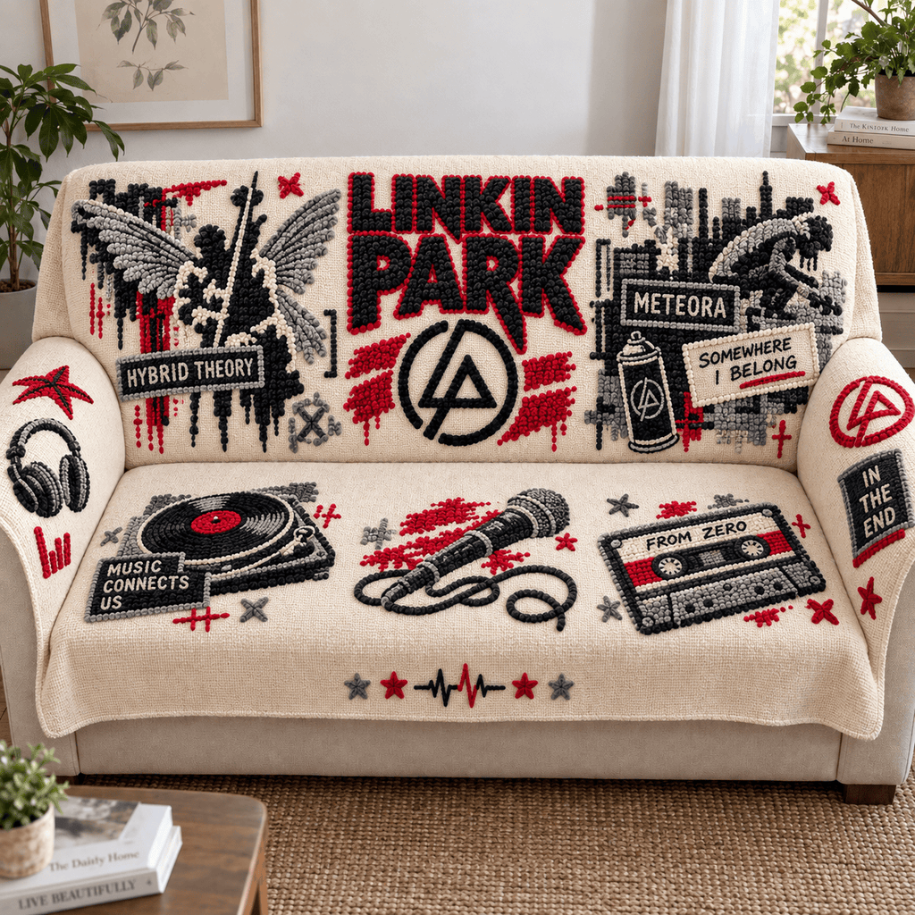 LKP Tufted Sofa Cover & Pillow Set NTKO
