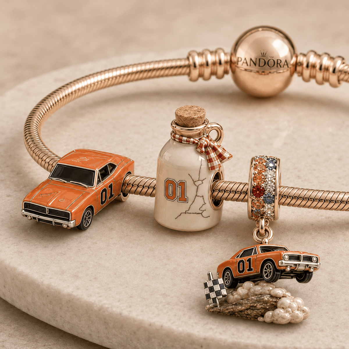 TDH Silver Charm Bracelet Set HQH
