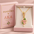AKA Solid Gold Chain with Diamond Pendant BMD