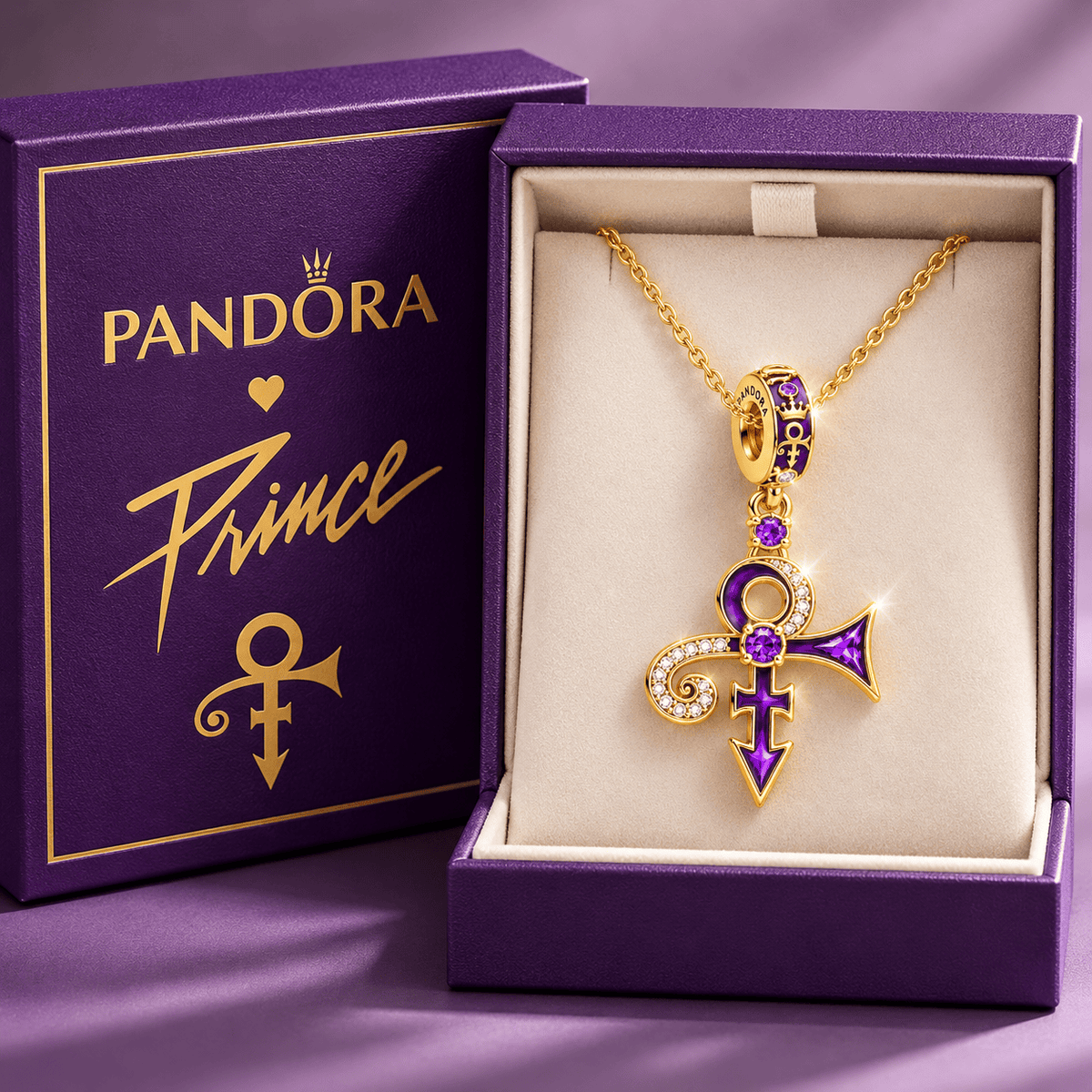 PRCE Solid Gold Chain with Diamond Pendant BMD
