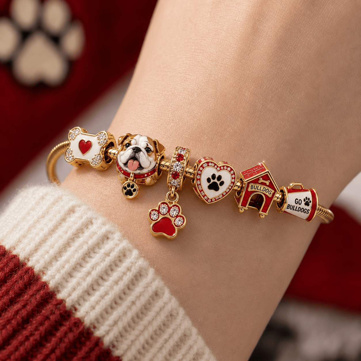 BD Gold Charm Bracelet Set TTN