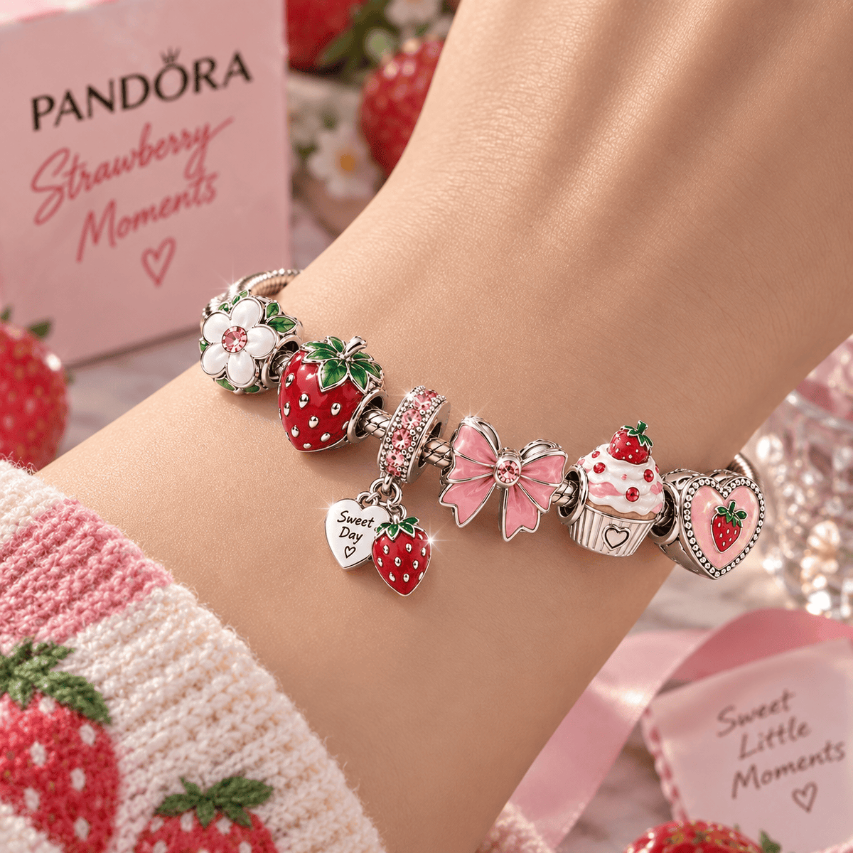 STRB Silver Charm Bracelet Set TTN