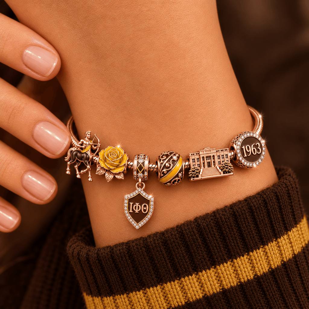 IPT Gold Charm Bracelet Set NHVH
