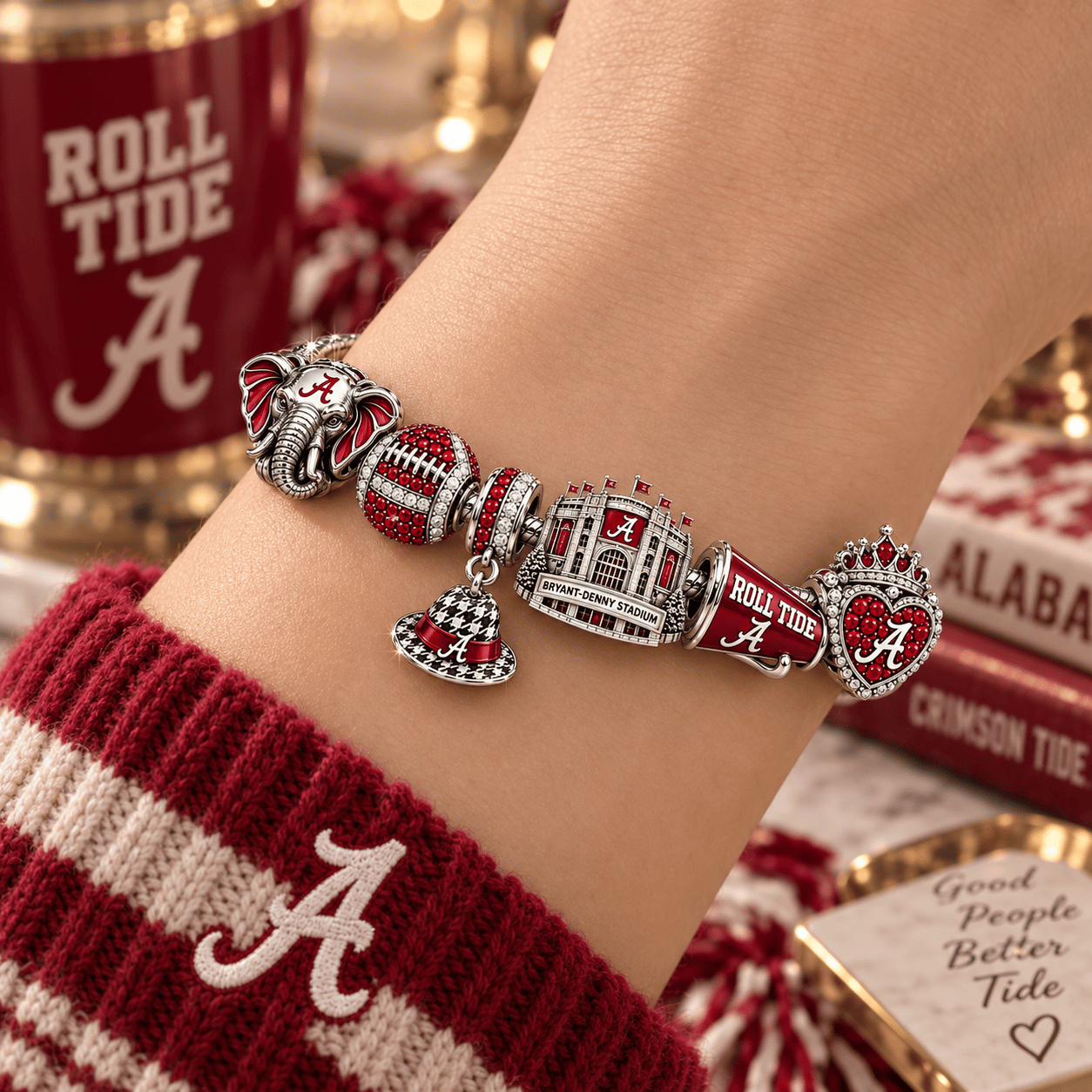 ACT Silver Charm Bracelet Set NTTB