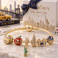NYC Gold Charm Bracelet Set VTH