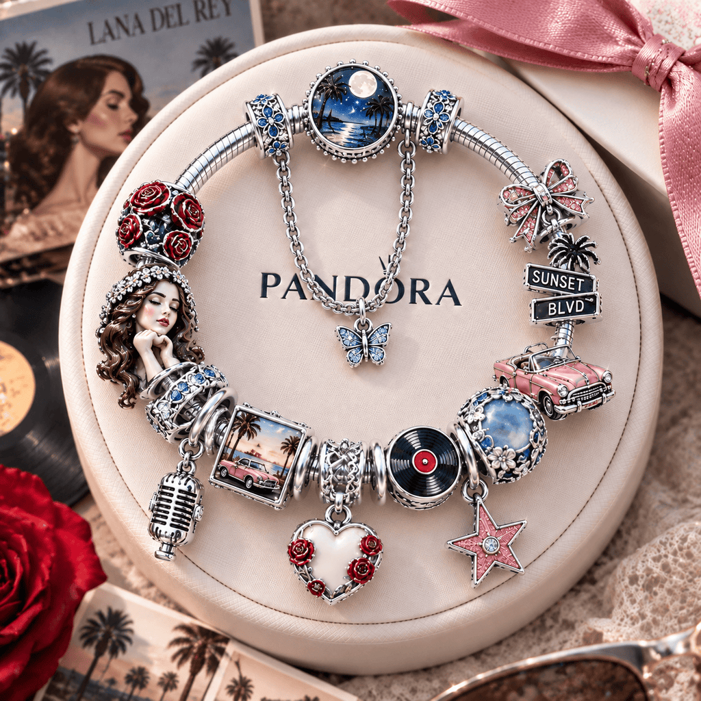 LDR Silver Charm Bracelet Set NTTB