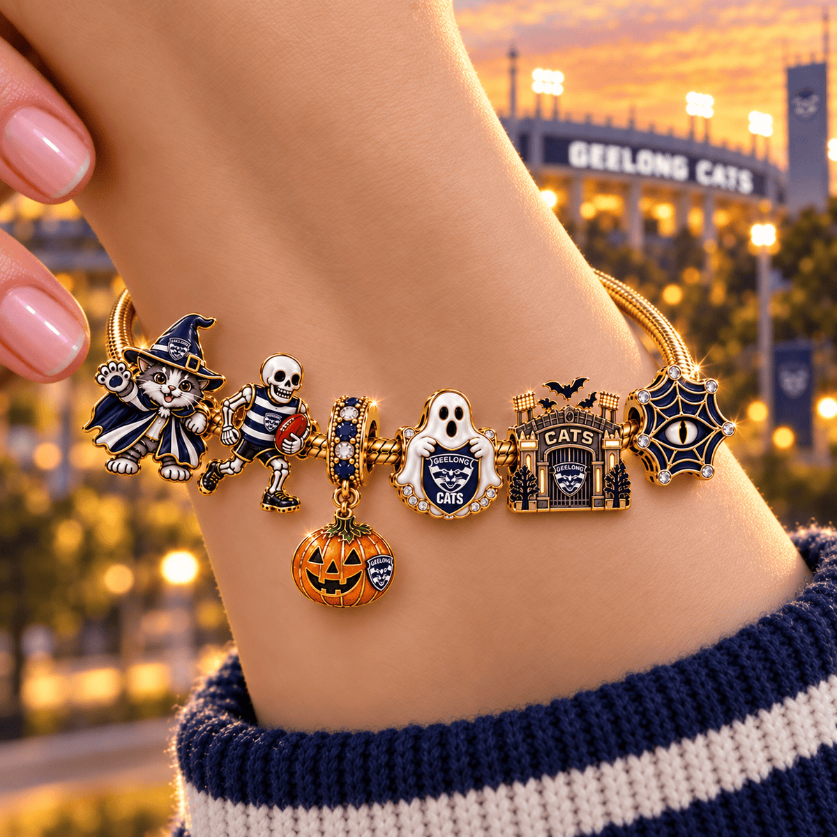 GLC Gold Charm Bracelet Set NHVH