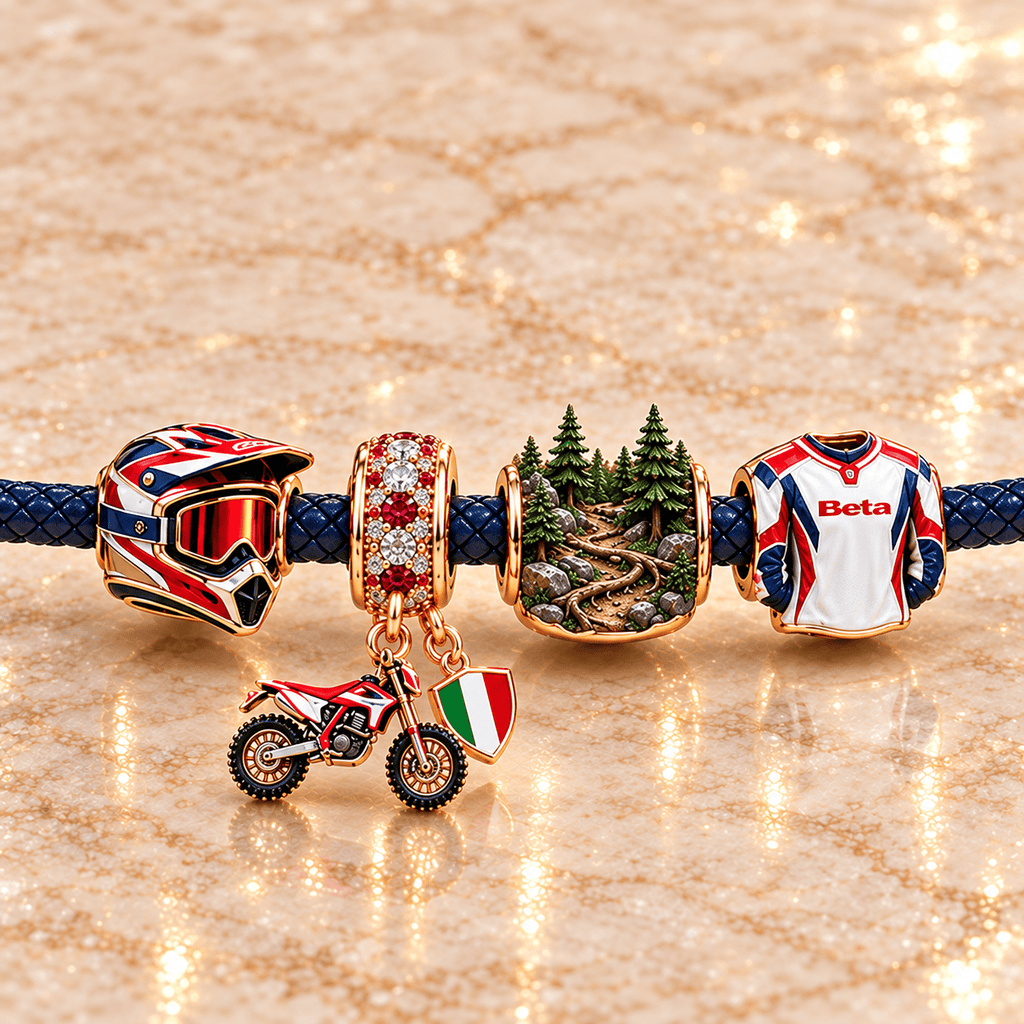 BTMT Braided Leather Charm Bracelet Set NHVH